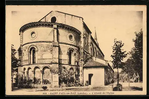 AK Saint-Paul-les-Dax, L`Abside de l`Eglise