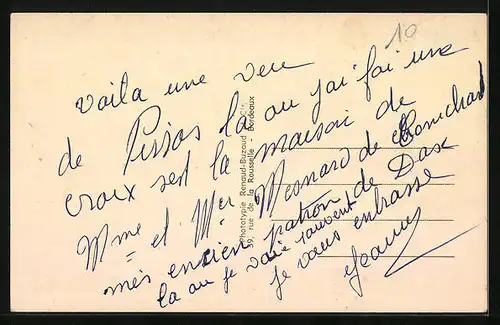 AK Pissos, Vue generale prise de la Mairie