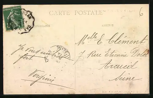 AK Saint-Sever-sur-Adour, Vue sur l`Adour