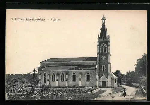 AK Saint-Julien-en-Born, l`Eglise