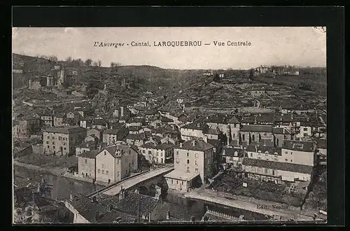 AK Laroquebrou, Vue Centrale