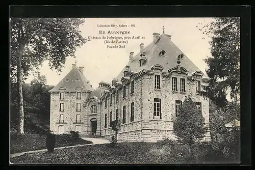 AK Aurillac, Chateau de Fabregue, Facade Sud