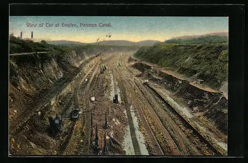 AK Empire, View of the Cut, Panama Canal