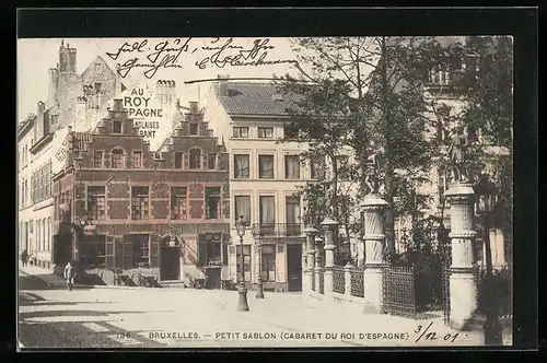 AK Brüssel / Bruxelles, Petit Sablon (Cabaret du Roi d`Espagne)