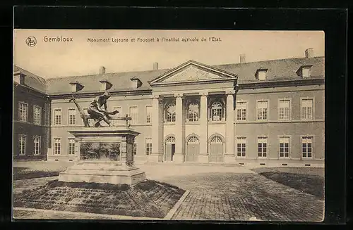 AK Gembloux, Monument Lejeune et Fouquet à l`Institut agricole de l`Etat