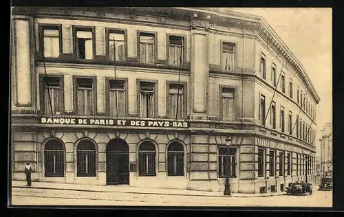 AK Brüssel / Bruxelles, Banque de Paris et des Pays-Bas, 29-31 Rue des Colonies
