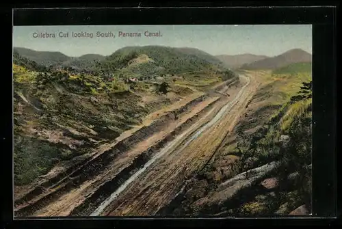 AK Panama Canal, Culebra Cut looking South