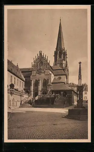 AK Aschaffenburg a. M., Stiftskirche Baubeginn 970