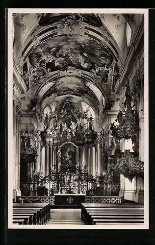 AK Amorbach /Unterfr., Abteikirche, Der Hochaltar