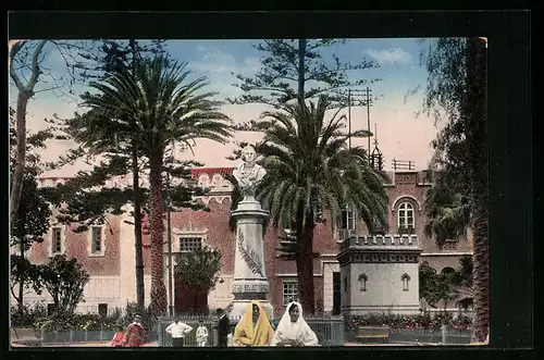 AK Las Palmas, Denkmal Christoph Kolumbus