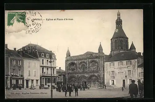 AK Civray, Eglise et Place d`Armes