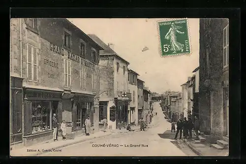 AK Couhé-Vérac, La Grand`Rue