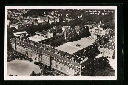 AK Ludwigsburg, Schloss vom Flugzeug aus