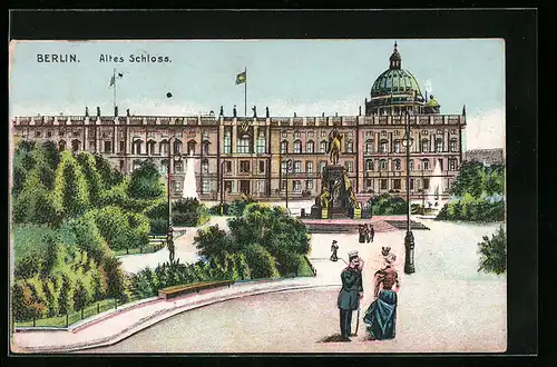 Künstler-AK Berlin, Altes Schloss