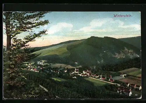 AK Winterstein, Totalansicht von einem Berg aus gesehen