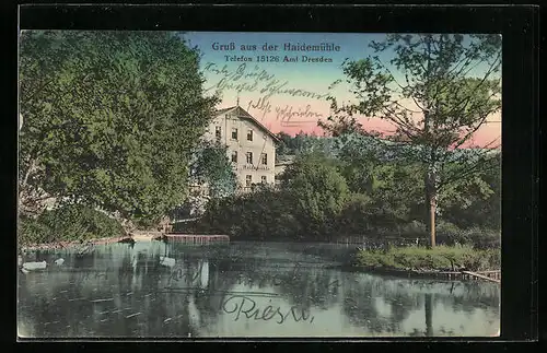 AK Dresden, Gasthaus Haidemühle