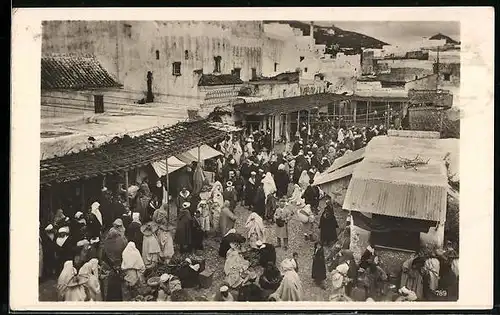 AK Tetuan, Blick auf den Marktplatz