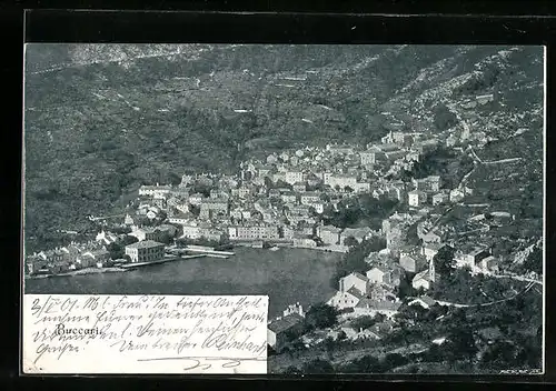 AK Buccari, Gesamtansicht der Ortschaft