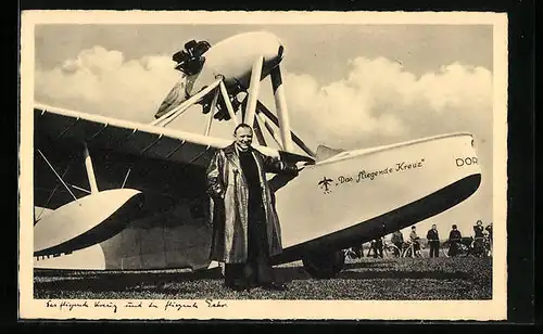 AK Wasserflugzeug Das fliegende Kreuz, Dornier