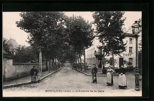 AK Montluel, L`Avenue de la Gare