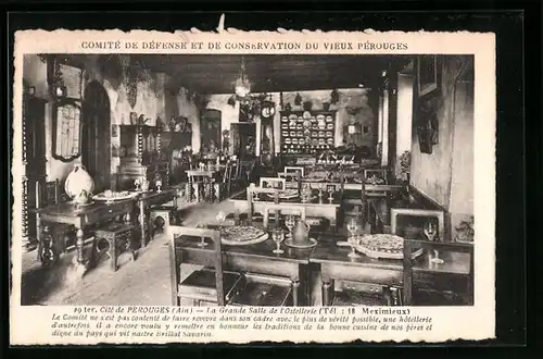 AK Pérouges, Comité de Défense et de Conservation du Vieux Pérouges, La Grande Salle de l`Ostellerie