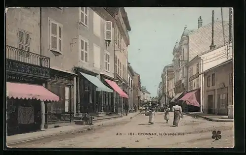 AK Oyonnax, La Grande Rue, Strassenpartie
