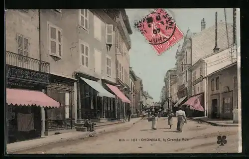 AK Oyonnax, La Grande Rue, Strassenpartie