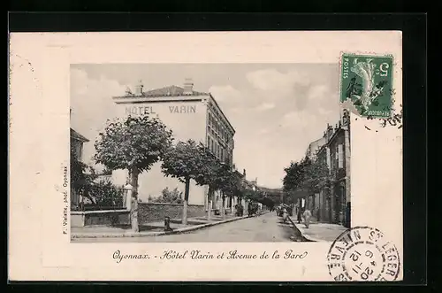 AK Oyonnax, Hôtel Varin et Avenue de la Gare