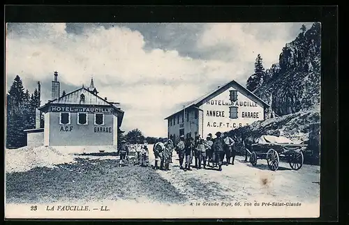 AK La Faucelle, A la Grande Pipe, 66, Rue du Pré-Saitn-Claude