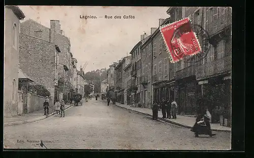 AK Lagnieu, Rue des Cafés