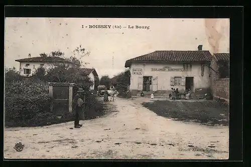 AK Boissey, Le Bourg, Chocolat Menier, Boulangerie Aubergiste