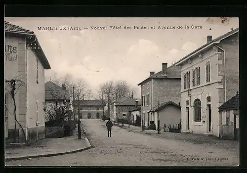 AK Marlieux, Nouvel Hotel des Postes et Avenue de la Gare