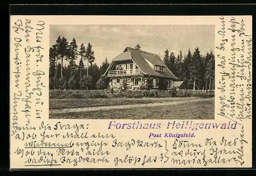 AK Königsfeld, Forsthaus Heiligenwald