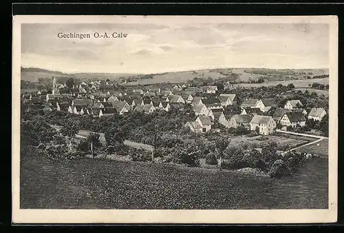 AK Gechingen O.-A. Calw, Teilansicht