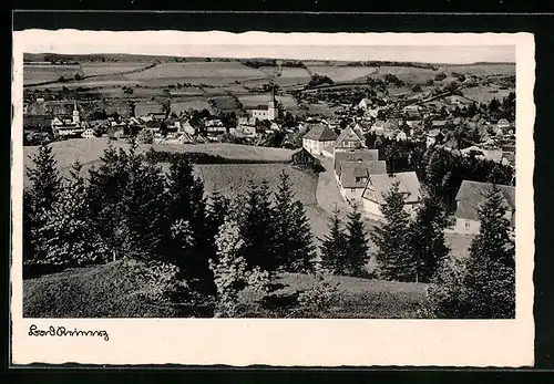 AK Bad Reinerz, Ortsansicht aus der Vogelschau