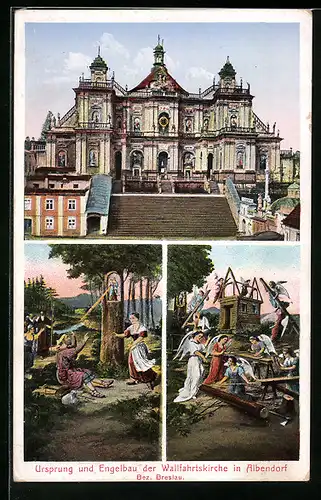 AK Albendorf, Gnadenkirche, Ursprung und Engelbau