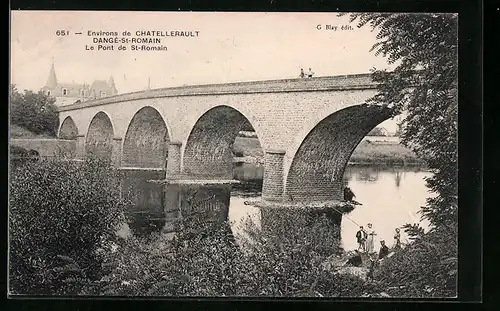 AK Chatellerault Dangé-St-Romain, Le Pont de St-Romain