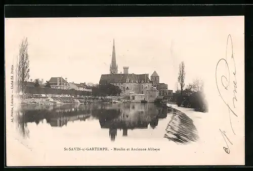 AK St-Savin-s /Gartempe, Moulin et Ancienne Abbaye