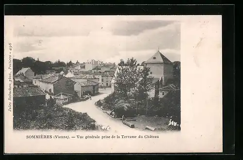 AK Sommières, Vue générale prise de la Terrasse du Château