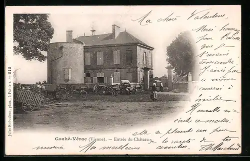 AK Couhé-Vérac, Entrée du Château