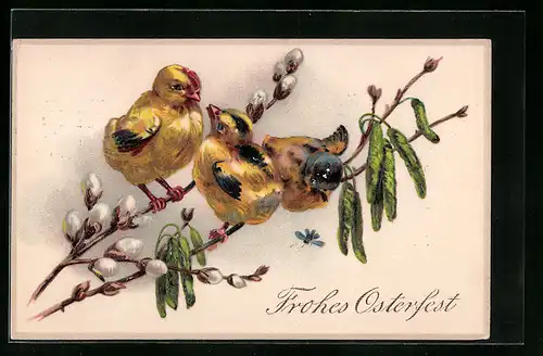 AK Die besten Ostergrüsse, Osterküken