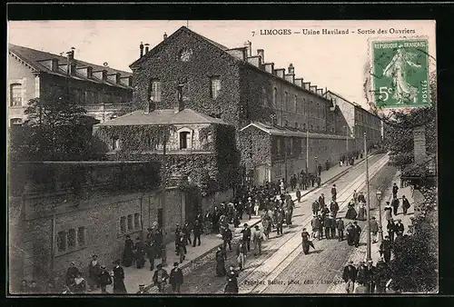 AK Limoges, Usine Haviland, Sortie des Ouvriers