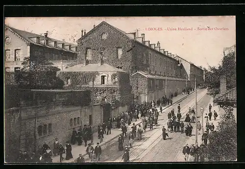 AK Limoges, Usine Haviland, Sortie des Ouvriers