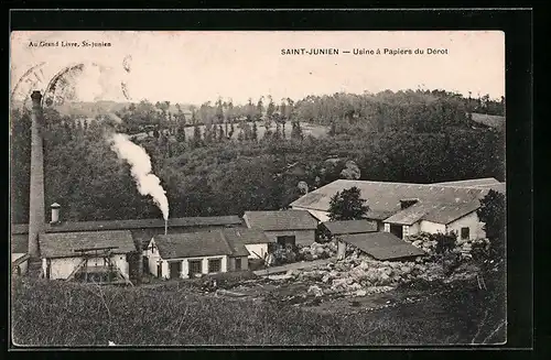 AK Saint-Junien, Usine à Papiers du Dérot