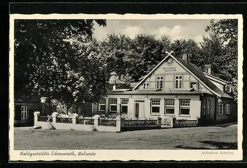 AK Walsrode /Lüneb. Heide, Waldgaststätte Eckernworth