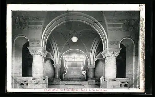AK Hamburg, Eingangshalle des Verbandshauses des D.H.V.