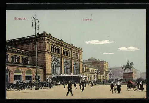 AK Hannover, Bahnhof und Vorplatz