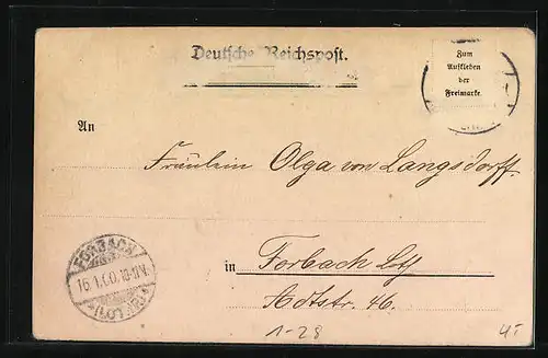 Künstler-AK Bismarck im Profil