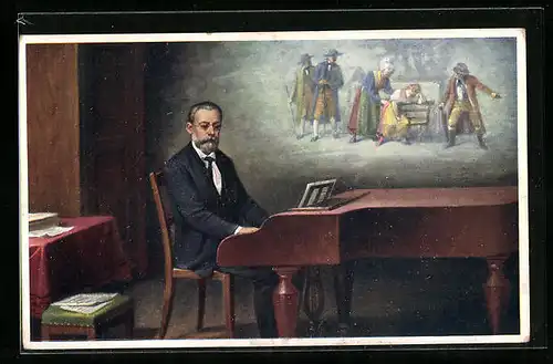 AK Smetanovy Poslední Akordy, Smetana am Klavier