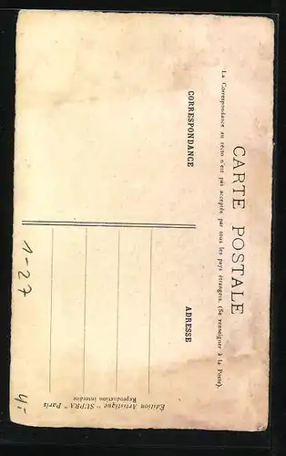 AK Napoleon mit der Hand in der Uniform